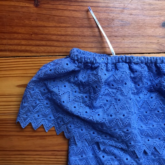 Kensie Periwinkle Blue Eyelet Dress, NWT, M - Picture 4 of 14